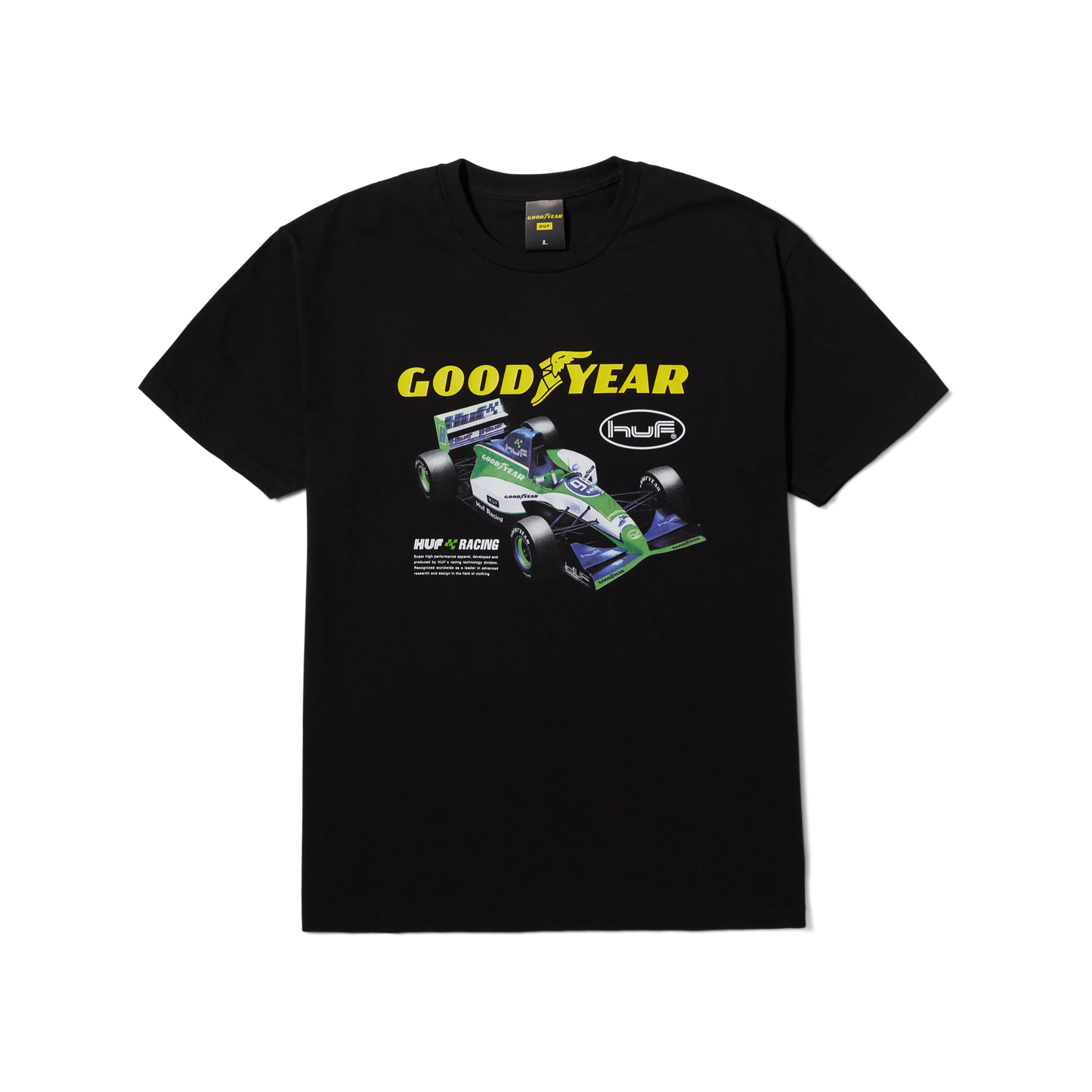 Polera HUF X GOODYEAR F1 Final Lap Black