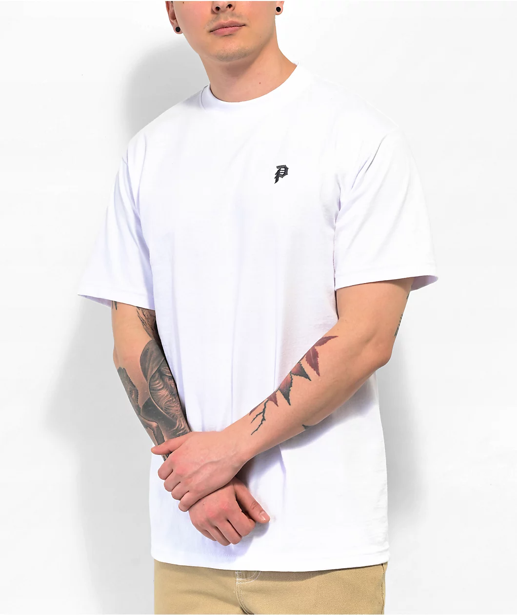 Polera PRIMITIVE Mini Dirty P  HEAVYWEIGHT White