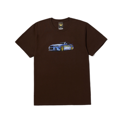 Polera HUF X GOODYEAR SKYLINE R34 Chocolate