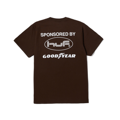 Polera HUF X GOODYEAR SKYLINE R34 Chocolate