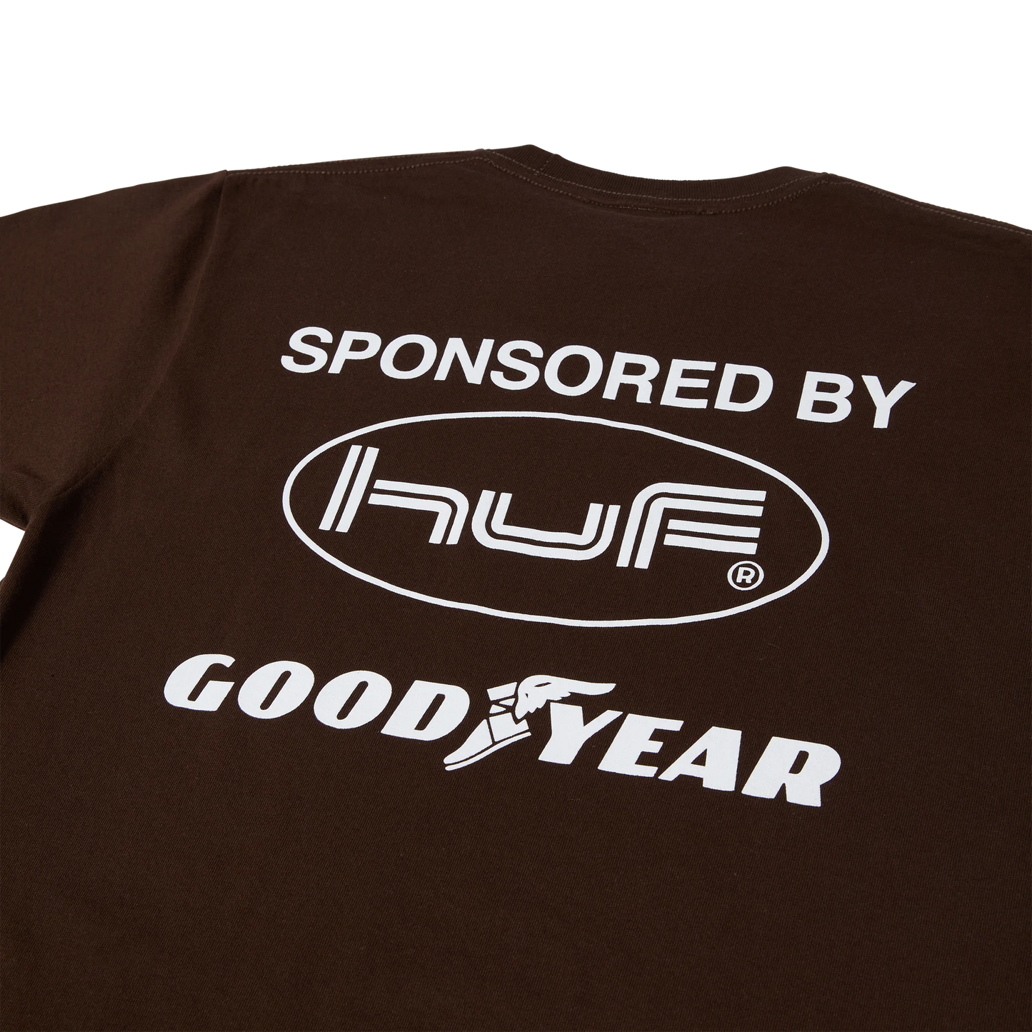 Polera HUF X GOODYEAR SKYLINE R34 Chocolate