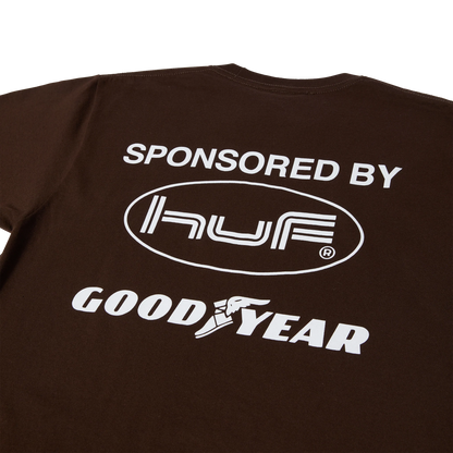 Polera HUF X GOODYEAR SKYLINE R34 Chocolate