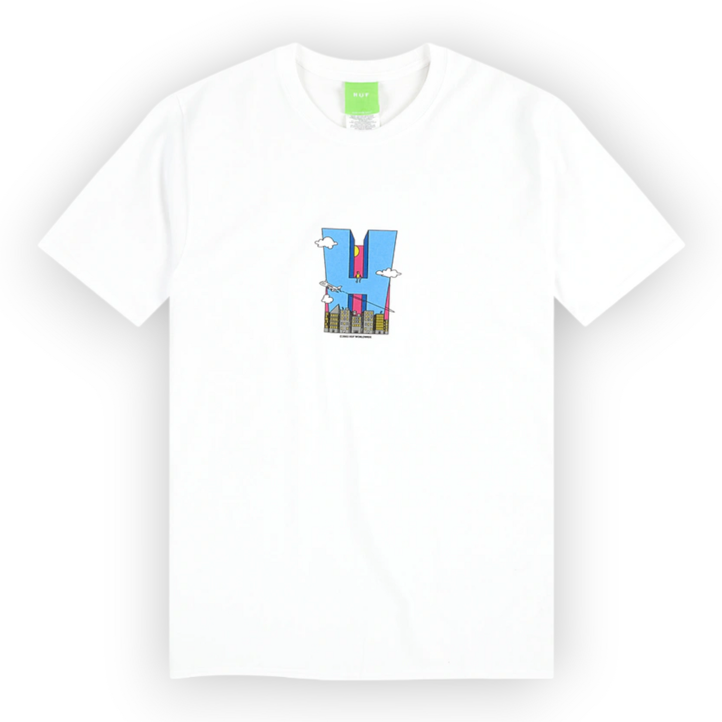 Polera HUF CITY HS WHITE
