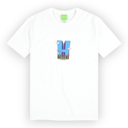 Polera HUF CITY HS WHITE