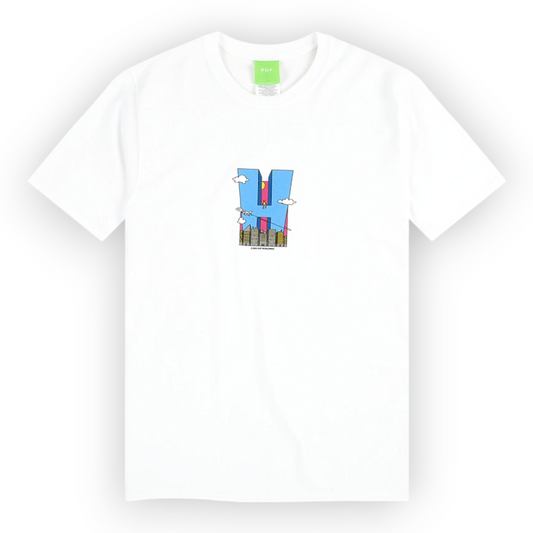 Polera HUF CITY HS WHITE