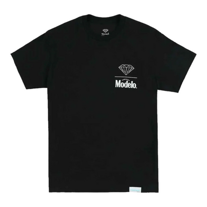 Polera Diamond x Cerveza Stacked Negra